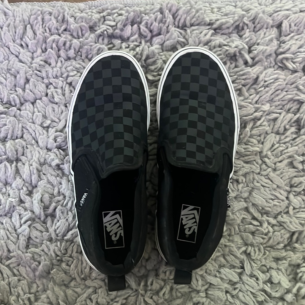 black slip on vans